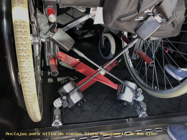 Anclajes silla de ruedas Siero Aeropuerto de Barajas